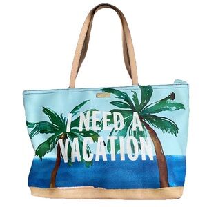 KATE SPADE Collectible I NEED A VACATION Tropical Resort Shoulder Bag PURSE
